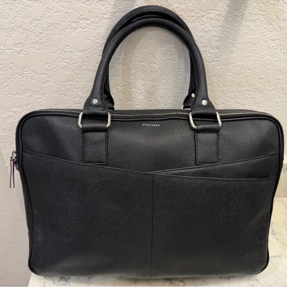 Cole Haan x American Airlines Leather Briefcase Laptop Bag
